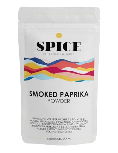 SPICE Paprikapulver geräuchert 250 Gramm, Original Smoked Paprika Pulver, (Rot) mit feiner Schärfe & Süße, ideal für Grillmarinaden & ungarisches Gulasch von SPiCE 345 world's finest selection