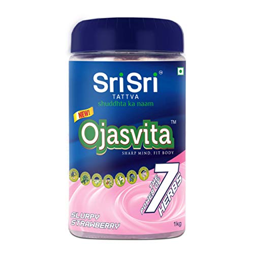 Sri Sri Tattva Ojasvita Strawberry – Getränkemischung für scharfen Geist und gesunden Körper – 1 kg von SRI SRI TATTVA