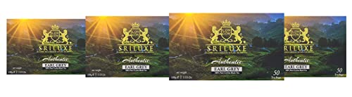 100 % reiner Bio-Lockertee | Grüntee-Blätter | Natürlicher Tee reich an Antioxidan | (Earl Grey Teebeutel, Multipack mit 4 x 50 Teebeuteln) von SRILUXE