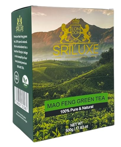 Premium Loose Leaf Mao Feng Green Tea | Genießen Sie die authentische Essenz dieses überlegenen grünen Tees, 500 g lose Blätter, luxuriöser Grüntee, großartige Quelle für Antioxidantien, natürlich und Premium Loose Leaf Mao Feng Green Tea | Genießen Sie die authentische Essenz dieses überlegenen grünen Tees, 500 g lose Blätter, luxuriöser Grüntee, großartige Quelle für Antioxidantien, natürlich und von SRILUXE