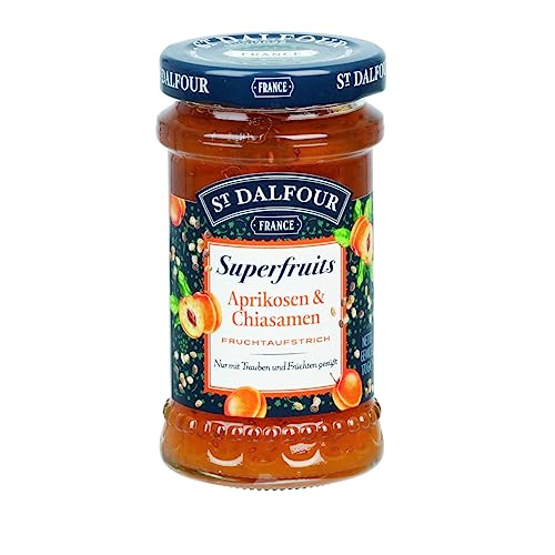 St. Dalfour Superfruits Aprikosen und Chiasamen Fruchtaufstrich 170g von ST. DALFOUR