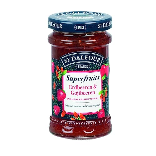 St. Dalfour Superfruits Erdbeeren und Gojibeeren Fruchtaufstrich 170g St. Dalfour Superfruits Erdbeeren und Gojibeeren Fruchtaufstrich 170g von St. Dalfour