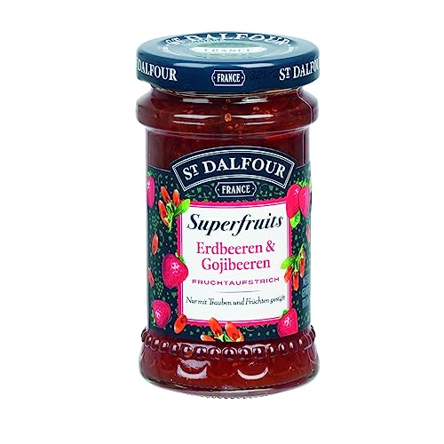 St. Dalfour Superfruits Erdbeeren und Gojibeeren Fruchtaufstrich 170g von ST. DALFOUR