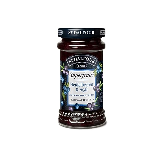 St. Dalfour Superfruits Heidelbeeren und Acai Fruchtaufstrich 170g St. Dalfour Superfruits Heidelbeeren und Acai Fruchtaufstrich 170g von St. Dalfour