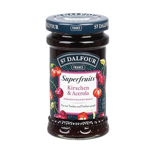 St. Dalfour Superfruits Kirschen und Acerola Fruchtaufstrich 170g St. Dalfour Superfruits Kirschen und Acerola Fruchtaufstrich 170g von St. Dalfour