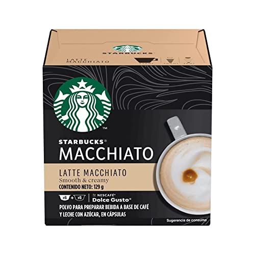 NEU! NESCAFÉ® Dolce Gusto® Starbucks® - Latte Macchiato - 12 Kapseln / 6 Portionen - 100% Arabica von STARBUCKS
