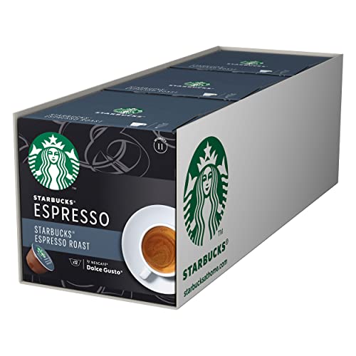 Nescaf? Dolce Gusto Starbucks Espresso Roast Espresso 3er Set, Kaffee, R?stkaffee, Kaffeekapseln, 3 x 12 Kapseln von STARBUCKS