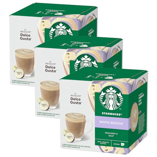 STARBUCKS® by NESCAFÉ® Dolce Gusto® WHITE MOCHA 6+6 Kapseln, 3er Pack (36 Kaffeekapseln) von STARBUCKS