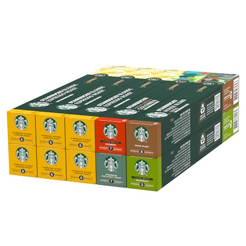 STARBUCKS Blonde Espresso Roast Variety Pack by Nespresso, Kaffeekapseln 10 x 10 (100 Kapseln) - Exklusiv bei Amazon von STARBUCKS