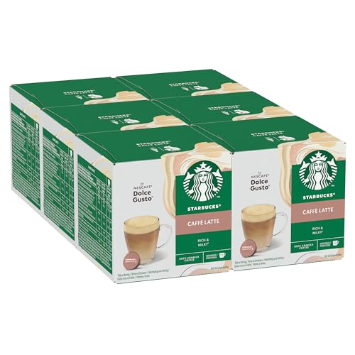 STARBUCKS Caffè Latte By Nescafé Dolce Gusto Kaffeekapseln 6 X 12 (72 Kapseln) von STARBUCKS