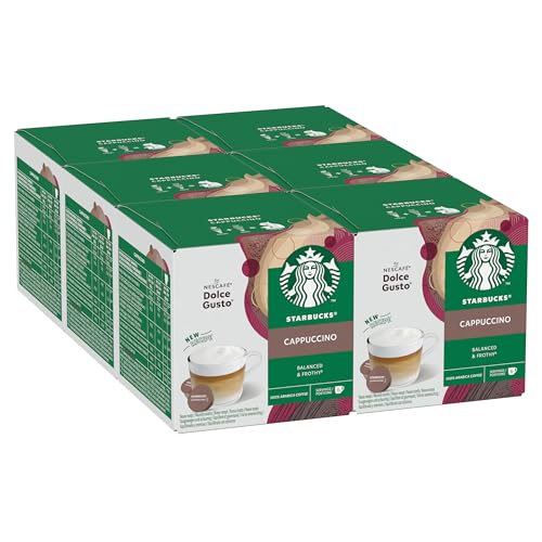 STARBUCKS Cappuccino by Nescafé Dolce Gusto Kaffeekapselny, 12 Stück (6er Pack) von STARBUCKS