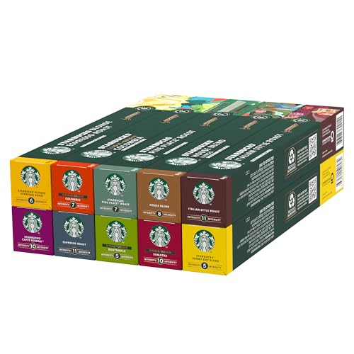 STARBUCKS Discovery Variety Pack by Nespresso, Kaffeekapseln 10 x 10 (100 Kapseln) - Exklusiv bei Amazon von STARBUCKS