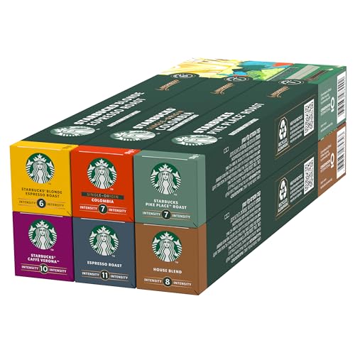 STARBUCKS Discovery Variety Pack by Nespresso, Kaffeekapseln 6 x 10 (60 Kapseln) von STARBUCKS