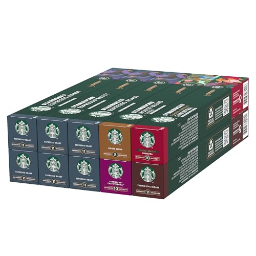 STARBUCKS Espresso Roast Variety Pack by Nespresso, Kaffeekapseln 10 x 10 (100 Kapseln) - Exklusiv bei Amazon von STARBUCKS