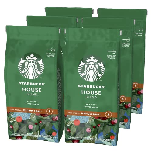 STARBUCKS House Blend, Mittlere Röstung, Filterkaffee 200g (6er Pack) von Starbucks
