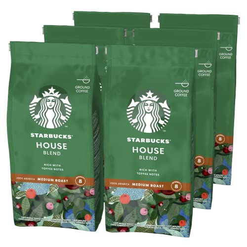 STARBUCKS House Blend, Mittlere Röstung, Filterkaffee 200g (6er Pack) von STARBUCKS