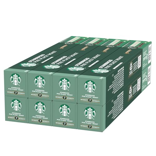 STARBUCKS Pike Place Roast by Nespresso, Mittlere Röstung, Kaffeekapseln 8 x 10 (80 Kapseln) von STARBUCKS