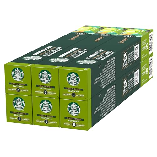 STARBUCKS Single-Origin Guatemala by Nespresso, Helle Röstung, Kaffeekapseln 6 x 10 (60 Kapseln) von STARBUCKS