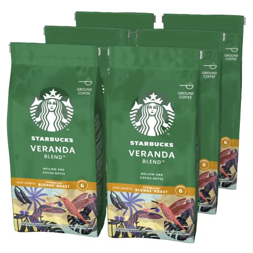 STARBUCKS Veranda Blend, Helle Röstung, Filterkaffee 200g (6er Pack) von Starbucks