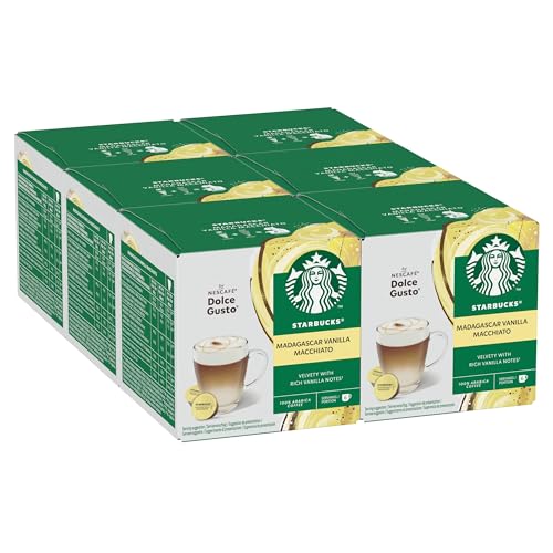 STARBUCKS Vanilla Macchiato By Nescafé Dolce Gusto Kaffeekapseln 6 X 12 (72 Kapseln, 36 Portionen) von STARBUCKS