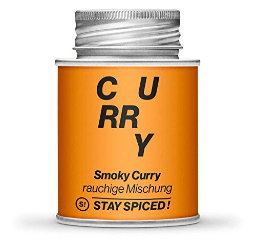 SMOKEY Curry von STAY SPICED ! Rauchige Curry Curry Mischung I Ideal für BBQ und Smoker I BBQ Rub I Grillgewürz in 170 ml Weißblechdose von stay spiced!