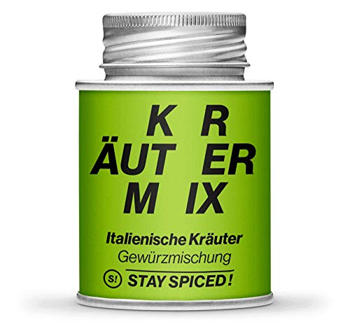 Italienische Kräuter von STAY SPICED ! Köstlicher Kräutermix für Salat und Pastagerichte I Verpackt in 170 ml Weißblechdose von stay spiced!