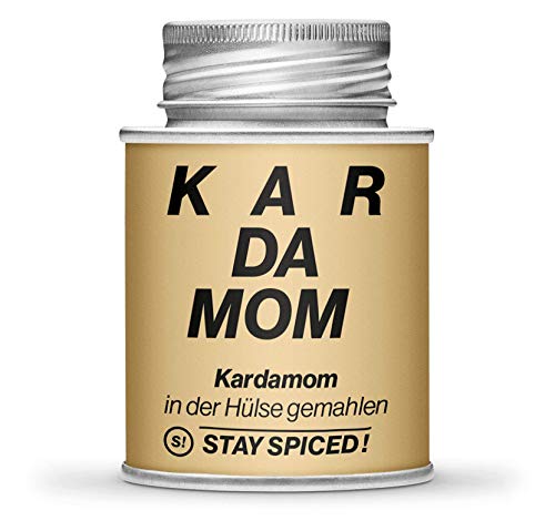 Edler Kardomon von STAY SPICED ! In der Hülle gemahlen I Premium Qualität aus Österreich I 170 ml in nachhaltiger Weißblechdose von stay spiced!