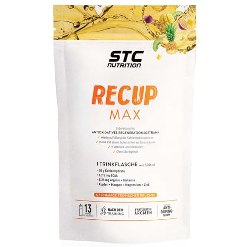STC NUTRITION - Recup Max - Zubereitung für antioxidatives Regenerationsgetränk - Geschmack nach tropischen Früchten - Anti-Doping - 13 Flaschen - 525 g STC NUTRITION - Recup Max - Zubereitung für antioxidatives Regenerationsgetränk - Geschmack nach tropischen Früchten - Anti-Doping - 13 Flaschen - 525 g von STC NUTRITION