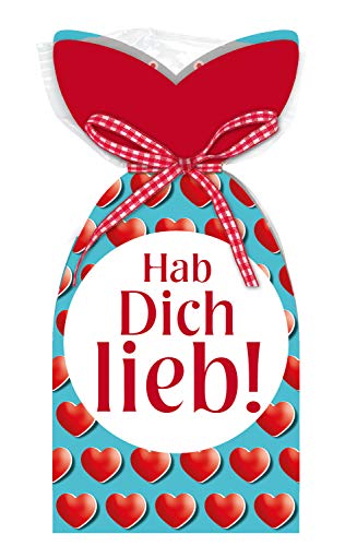 Hab dich lieb Fruchtgummi Liebe STEINBECK 100g Geschenk Valentinstag love Herzen Freund Freundin rot süß Mitgebsel Jahrestag Weihnachten Geburtstag von STEINBECK