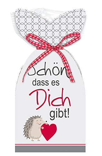 Fruchtgummi Liebe STEINBECK 100g Schön dass es dich gibt Geschenk Valentinstag love Herzen Freund Freundin rot Nascherei süß Mitgebsel Jahrestag von STEINBECK