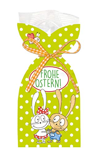 STEINBECK Ostern Geschenk Fruchtgummi 100g Frohes Fest Osterhase grün gepunktet Ostergeschenk Mitbringsel Osternest Osterei Hase süß von STEINBECK