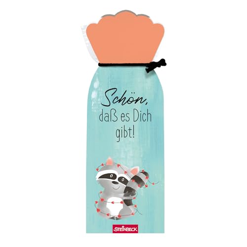STEINBECK Bonbons 50g - Schön, dass es Dich gibt! - Geschenk Freundschaft Liebe Waschbär von STEINBECK