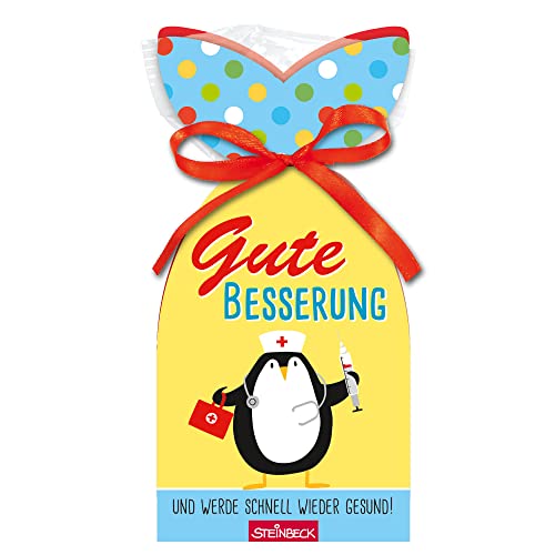 STEINBECK - Gute Besserung - 100g Fruchtgummi Geschenk Gesundheit Krankheit süße Medizin Pinguin von STEINBECK