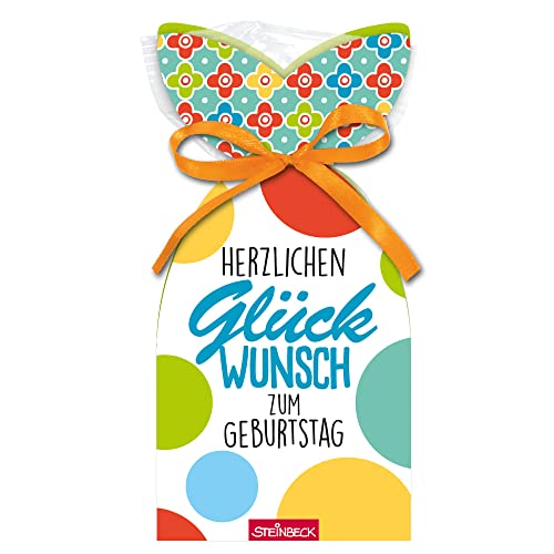 STEINBECK Fruchtgummi-Geschenk - Herzlichen Glückwunsch zum Geburtstag - 100g - Happy Birthday Geburtstagsgrüße von STEINBECK