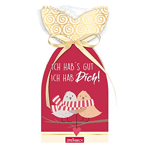 STEINBECK Fruchtgummi - Ich hab gut, ich hab Dich - Geschenk 100g Valentinstag Freundschaft Überraschung Aufmerksamkeit Lieblingsmensch von STEINBECK