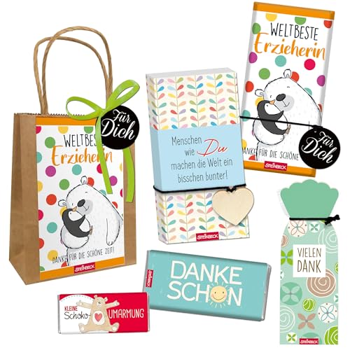 STEINBECK Geschenktüte Weltbeste Erzieherin - Danke für die schöne Zeit! Kindergarten Abschiedsgeschenk Danke STEINBECK Geschenktüte Weltbeste Erzieherin - Danke für die schöne Zeit! Kindergarten Abschiedsgeschenk Danke von STEINBECK
