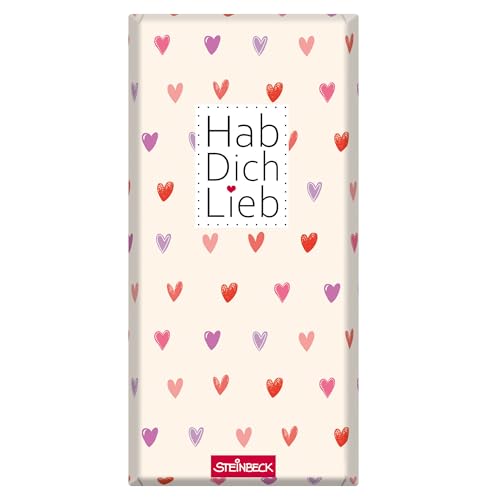 STEINBECK Liebe Geschenk-Schokolade 100g Tafel Hab Dich lieb Freundschaft Freund Freundin Valentinstag STEINBECK Liebe Geschenk-Schokolade 100g Tafel Hab Dich lieb Freundschaft Freund Freundin Valentinstag von STEINBECK
