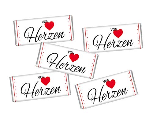 STEINBECK Mini Schokolade Von Herzen 5er Set je 18g Tischdekoration Hochzeit Weihnachten Familienfeier STEINBECK Mini Schokolade Von Herzen 5er Set je 18g Tischdekoration Hochzeit Weihnachten Familienfeier von STEINBECK