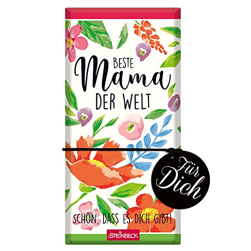 STEINBECK beste Mama Geschenk-Schokolade 100g Tafel Geburtstag Muttertag Weihnachten Ostern Valentinstag STEINBECK beste Mama Geschenk-Schokolade 100g Tafel Geburtstag Muttertag Weihnachten Ostern Valentinstag von STEINBECK