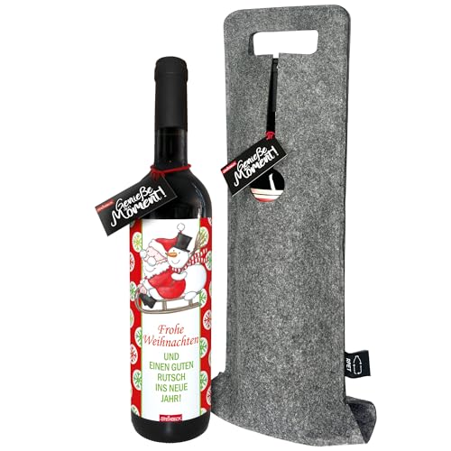 STEINBECK Wein Frohe Weihnachten christmas Weihnachtsessen Geschenk trockener Rotwein aus Spanien 100% Tempranillo in Flaschentasche Mitbringsel Wichtel Advent Essen STEINBECK Wein Frohe Weihnachten christmas Weihnachtsessen Geschenk trockener Rotwein aus Spanien 100% Tempranillo in Flaschentasche Mitbringsel Wichtel Advent Essen von STEINBECK