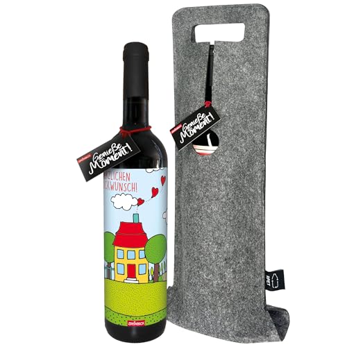 STEINBECK Wein Herzlichen Glückwunsch Hausbau Einzug Geschenk Eigenheim trockener Rotwein aus Spanien 100% Tempranillo Einladung Mitbringsel Hausbau Richtfest Hauseinweihung STEINBECK Wein Herzlichen Glückwunsch Hausbau Einzug Geschenk Eigenheim trockener Rotwein aus Spanien 100% Tempranillo Einladung Mitbringsel Hausbau Richtfest Hauseinweihung von STEINBECK