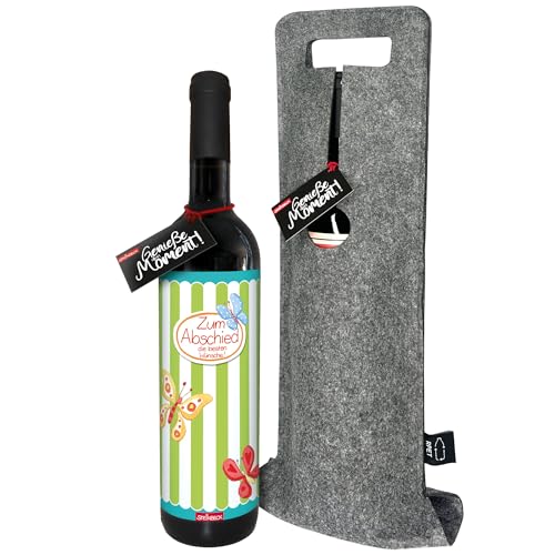 STEINBECK Wein Zum Abschied Geschenk die besten Wünsche trockener Rotwein aus Spanien 100% Tempranillo mit Flaschentasche Mitgebsel Reise Abschiedsgeschenk STEINBECK Wein Zum Abschied Geschenk die besten Wünsche trockener Rotwein aus Spanien 100% Tempranillo mit Flaschentasche Mitgebsel Reise Abschiedsgeschenk von STEINBECK