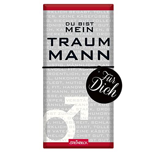 STEINBECK Traummann Geschenk-Schokolade 100g Tafel Männer Valentinstag Weihnachten STEINBECK Traummann Geschenk-Schokolade 100g Tafel Männer Valentinstag Weihnachten von STEINBECK