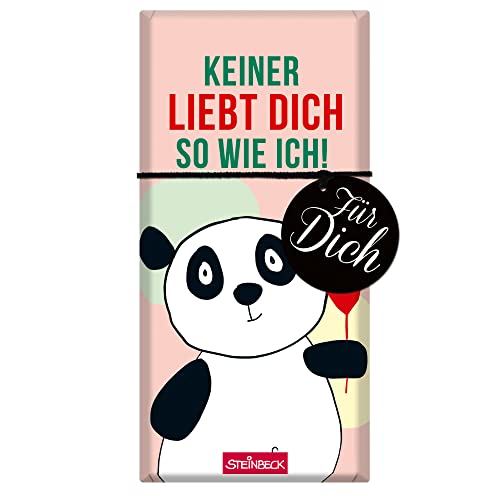 STEINBECK Liebe Schokolade 100g Tafel Keiner liebt Dich so wie ich Geschenk Valentinstag verliebt Herzen Adventskalender Befüllung von STEINBECK