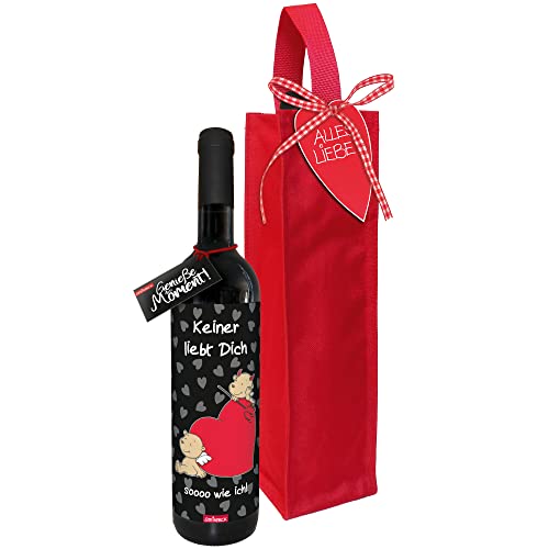 STEINBECK Wein Liebe trockener Rotwein aus Spanien Engel Teufel Weihnachten Geburtstag von STEINBECK