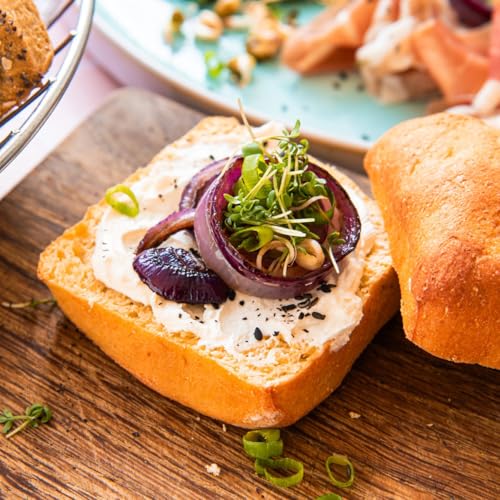 STEINER´s Low Carb High Protein Brötchen | 87% weniger Kohlenhydrate | high protein | nur 2g Net-Carbs | 22g Eiweiß (4er Pack, 16 Stk.) von STEINER´s