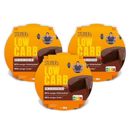 STEINER´s Low Carb Schokokuchen | 82% weniger Kohlenhydrate & 98% weniger Zucker | Saftiger Schokoladengenuss | Ballaststoffreich | Glutenfrei | 3x 300g STEINER´s Low Carb Schokokuchen | 82% weniger Kohlenhydrate & 98% weniger Zucker | Saftiger Schokoladengenuss | Ballaststoffreich | Glutenfrei | 3x 300g von STEINER´s
