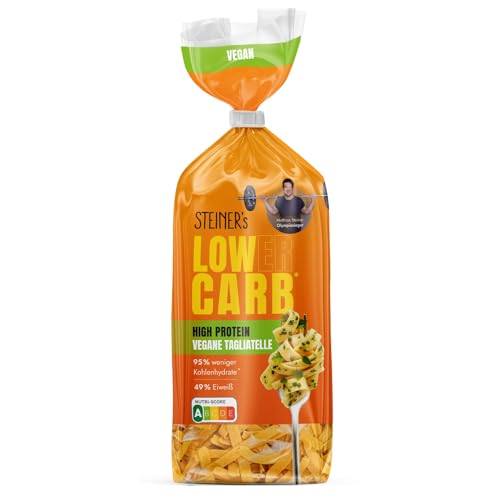 STEINER´s Low Carb High Protein Tagliatelle | 95% weniger Kohlenhydrate | 49g Protein | ballaststoffreich, (STEINER's High Protein Tagliatelle, 250g) von STEINER´s