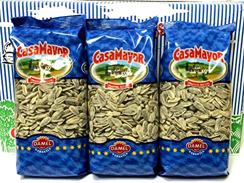 6 x 250 gr geröstete Sonnenblumenkerne / pipas con sal(CASA MAYOR)/GRATIS Versand von Sti