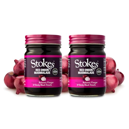 Stokes Saucen Red Onion Marmalade (265g) - Packung mit 2 von STOKES